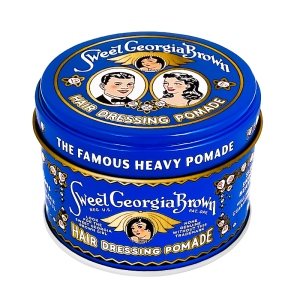 Sweet Georgia Brown Hair Dressing Pomade Blue, Heavy Hold, 114g - woskowa pomada do włosów o mocnym chwycie