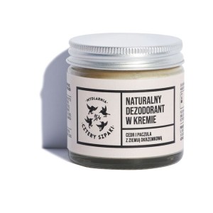 Mydlarnia Cztery Szpaki Dezodorant w kremie cedr i paczula - 60ml