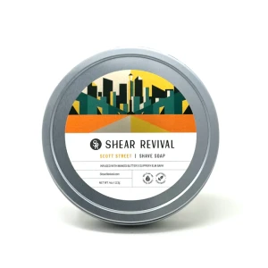 Shear Revival Scott Street Shave Soap Orange & Oakmoss, 113g - mydło do golenia