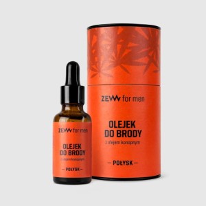 ZEW Olejek do brody z olejem konopnym, 30 ml