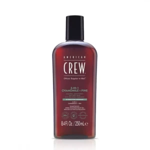 American Crew 3in1 Chamomile + Pine, 250ml -  szampon, odżywka i żel pod prysznic 3w1, rumianek + sosna