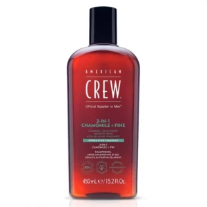 American Crew 3in1 Chamomile + Pine, 450ml -  szampon, odżywka i żel pod prysznic 3w1, rumianek + sosna