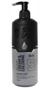Nishman Aftershave Cream & Cologne 2in1 Invisible Touch 5, 400 ml 