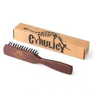 Cyrulicy szczotka do brody z rączką, kartacza do brody z rączką