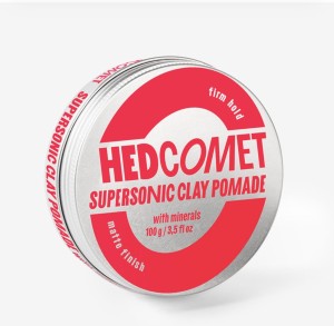 HEDCOMET SUPERSONIC CLAY POMADE, 100g - Matowa glinka do włosów o mocnym chwycie z minerałami