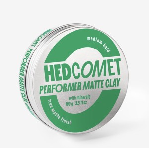 HEDCOMET PERFORMER MATTE CLAY , 100g - Matowa glinka do włosów o średnim chwycie z minerałami