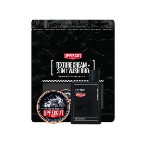 Uppercut Deluxe ZESTAW PREZENTOWY pomada Texture Cream 100g + Szampon, żel 3 w 1 - 240 ml