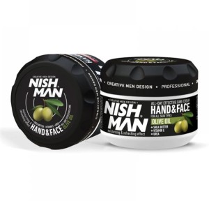 Nishman Hand&Face Cream Olive Oil, 300 ml - Nawilżający krem do twarzy i rąk 