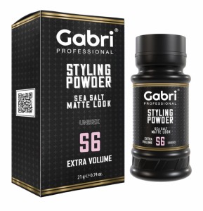 Gabri Sea Salt Matte Look S6 Extra Volume, 32g - Matowy Puder do stylizacji włosów z solą morską